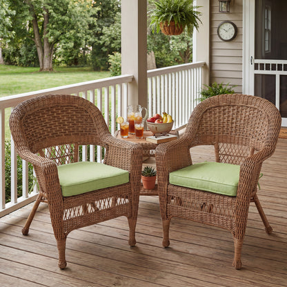 Outdoor Dining Chair Cushions Set, Patio Chair Pads, Green
