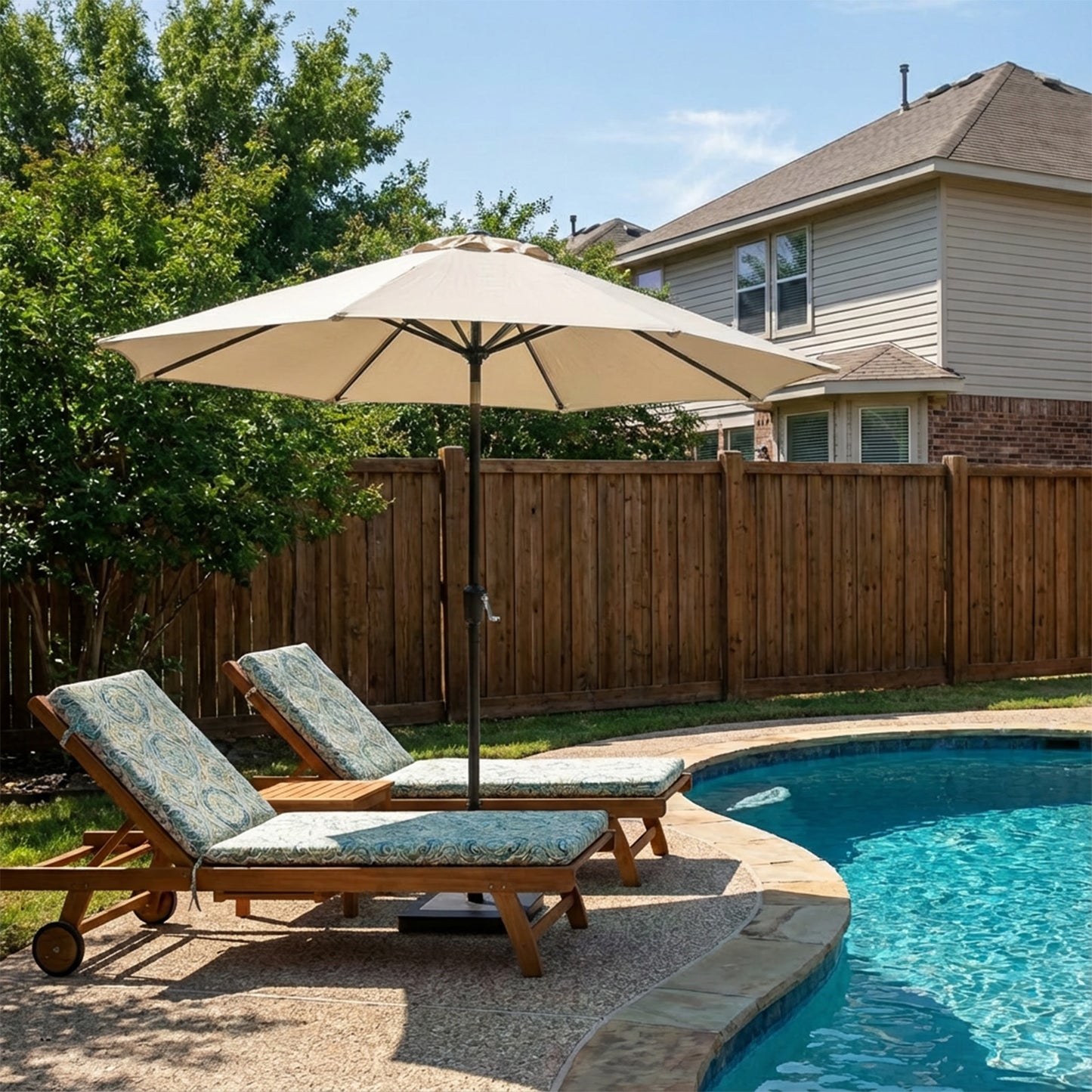 Patio Umbrella Replacement Canopy for 8 Ribs Table Umbrella