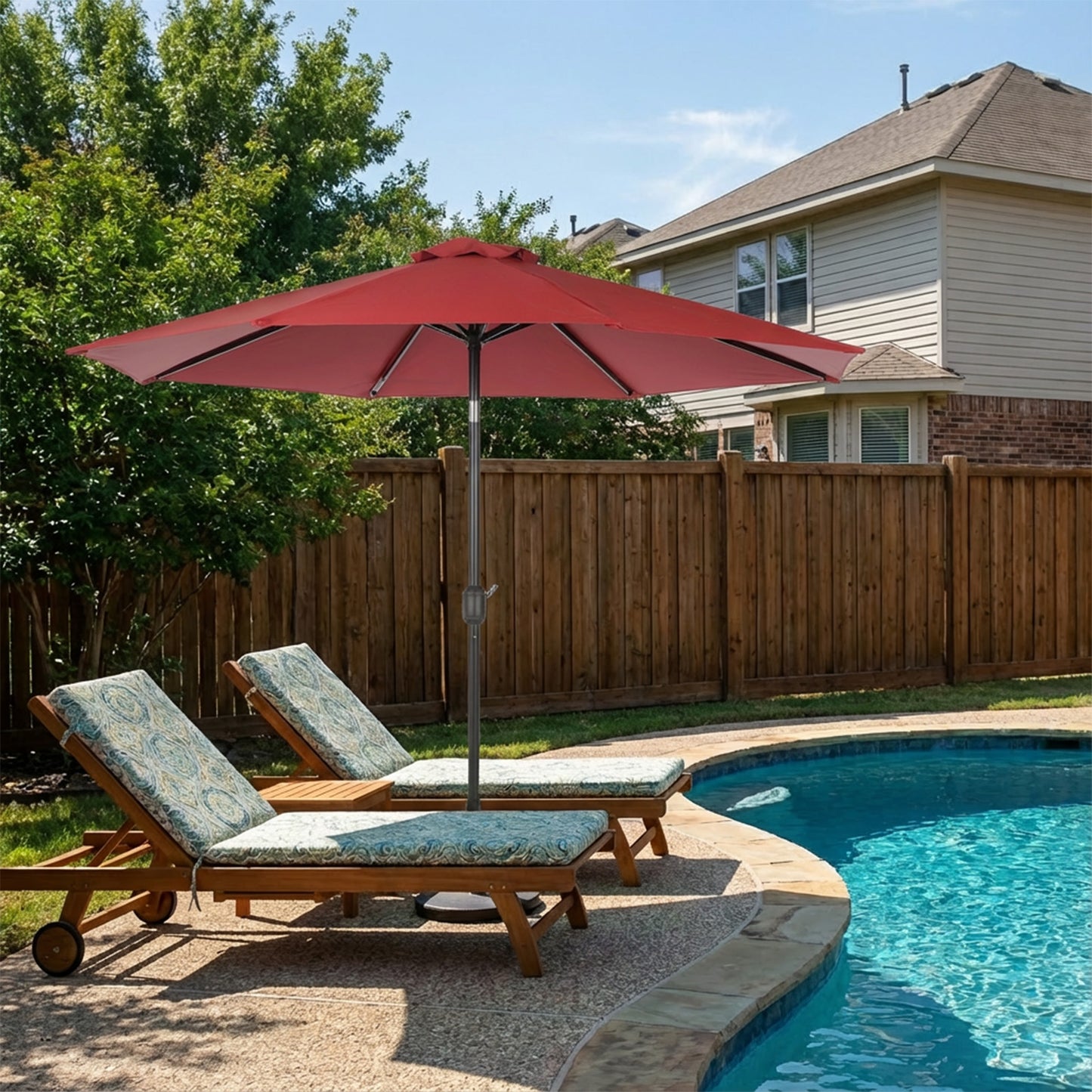 Patio Umbrella Replacement Canopy for 8 Ribs Table Umbrella