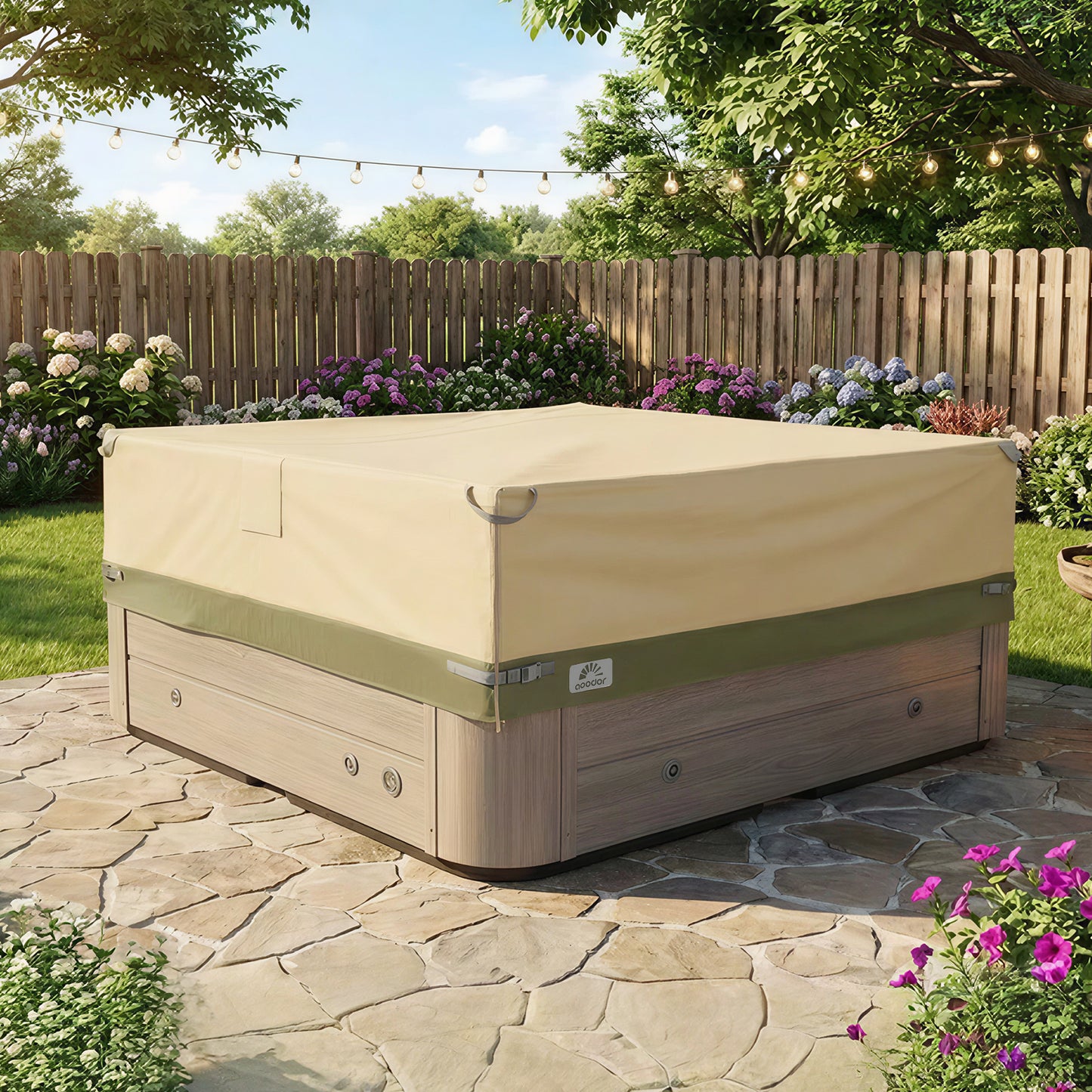 Outdoor Square Hot Tub Cover