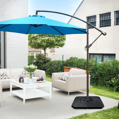 Cantilever Offset Patio Umbrella Stand 4-Piece Set