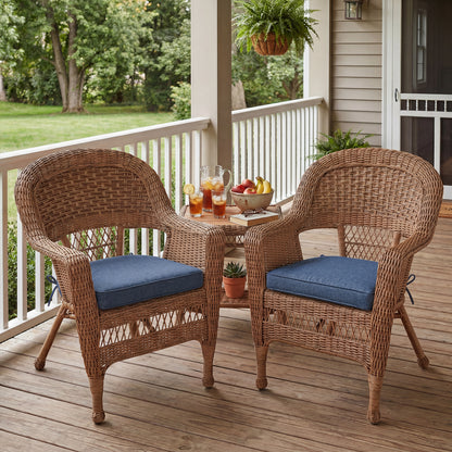 Outdoor Dining Chair Cushions Set, Patio Chair Pads, Navy Blue