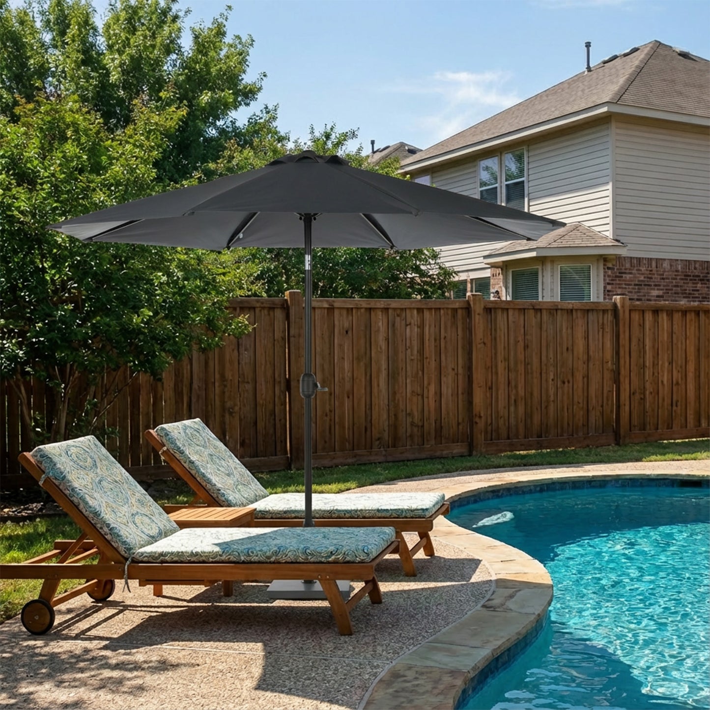 Patio Umbrella Replacement Canopy for 8 Ribs Table Umbrella