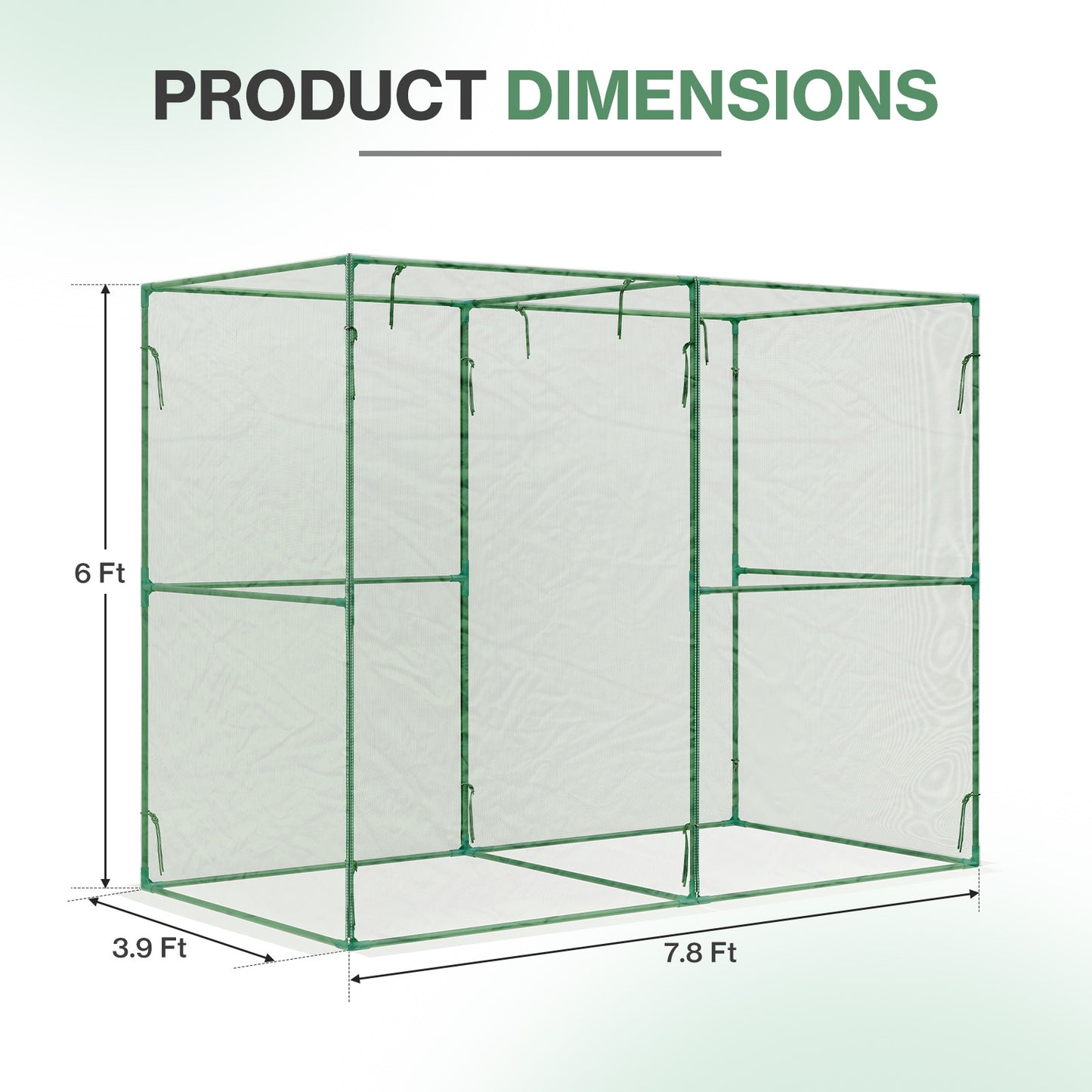 Crop Cage Plant Protection Netting Tent with Zipper for Vegetables Fruits and Plant