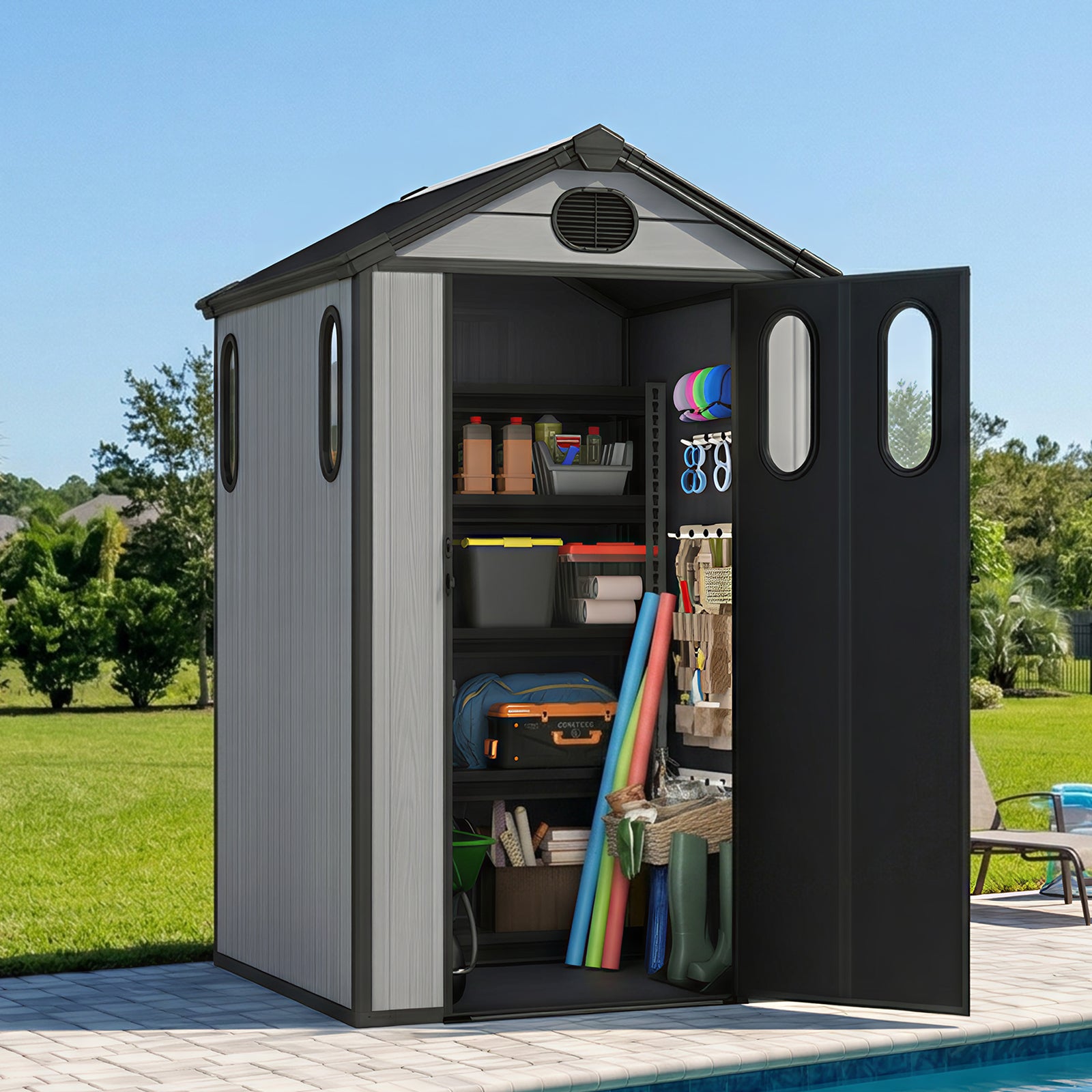 Aoodor Outdoor Storage Shed | Organize More. Stress Less