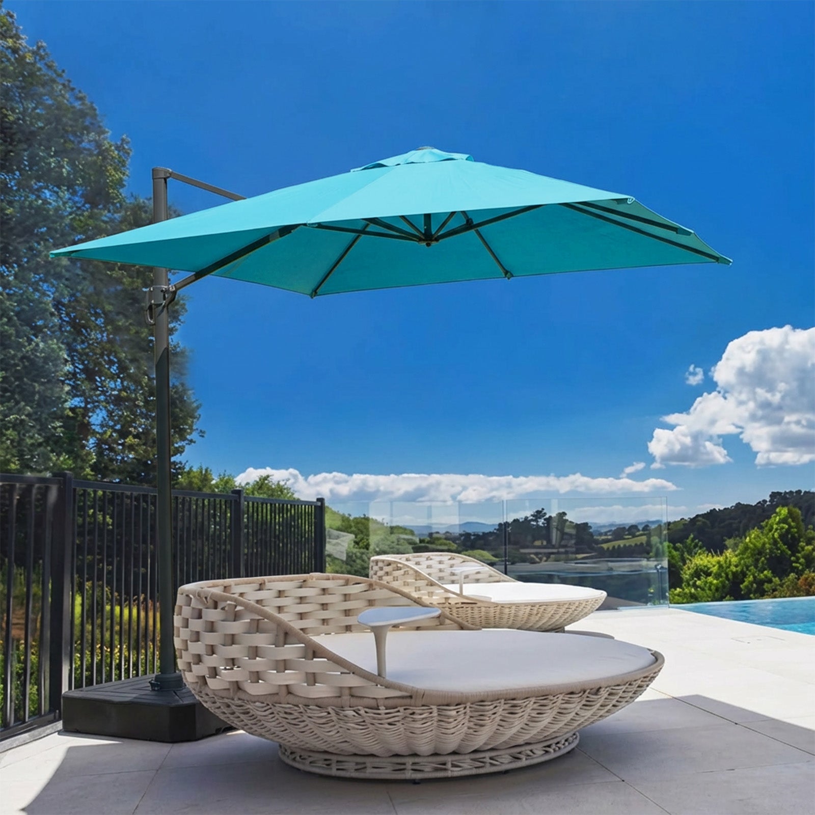 Aoodor Cantilever Umbrella Replacement Canopy Aoodor Cantilever Umbrella Replacement Canopy