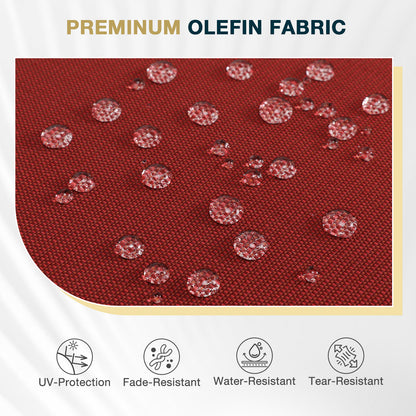 46x18x3 inch Patio Bench Cushion - Wine Red