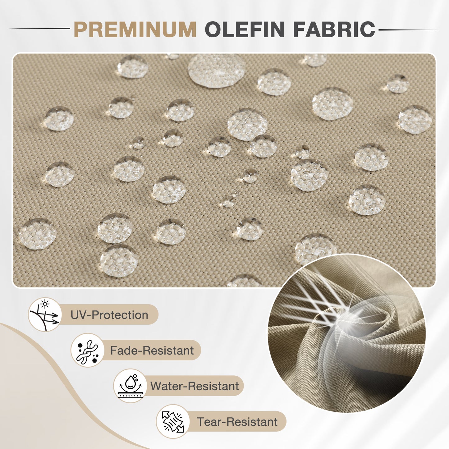 72x21x3 inch Patio Chaise Lounger Cushions Set of 2 - Brown