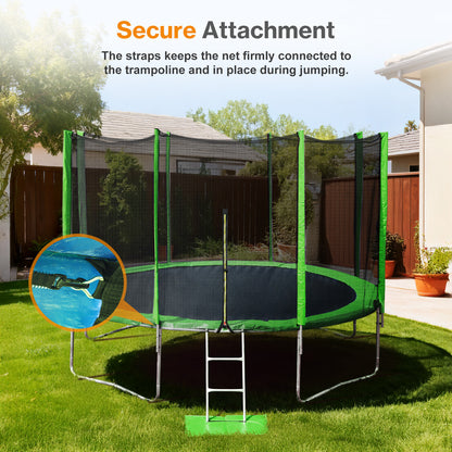 Trampoline Replacement Net for Round Frame Trampolines, Safety Enclosure Net