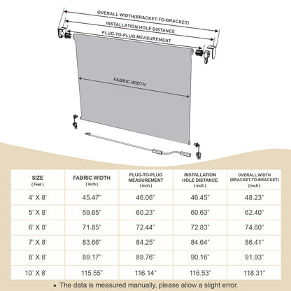 5% Openness Solar Fabric Roller Sun Shade, Cordless 95% UV Protection Blinds