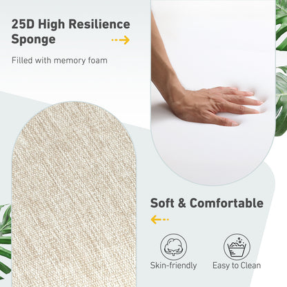 Outdoor High Back Dining Chair Cushion Set, Polyester Fabric, TPU Water Repellent Coating, Light Taupe