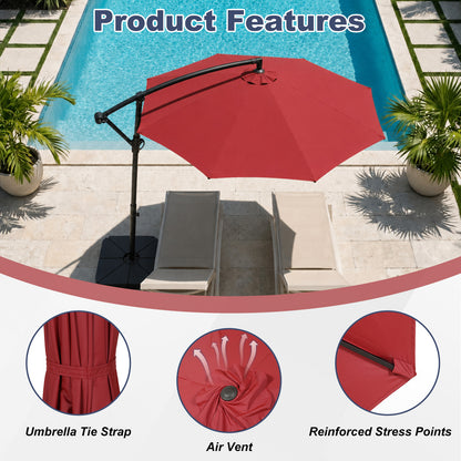 Patio Umbrella Replacement Canopy for 8 Ribs Table Umbrella