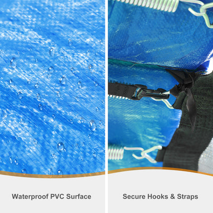 Trampoline Safety Pad Replacement, Universal Waterproof Trampoline Spring Cover for Round Frame
