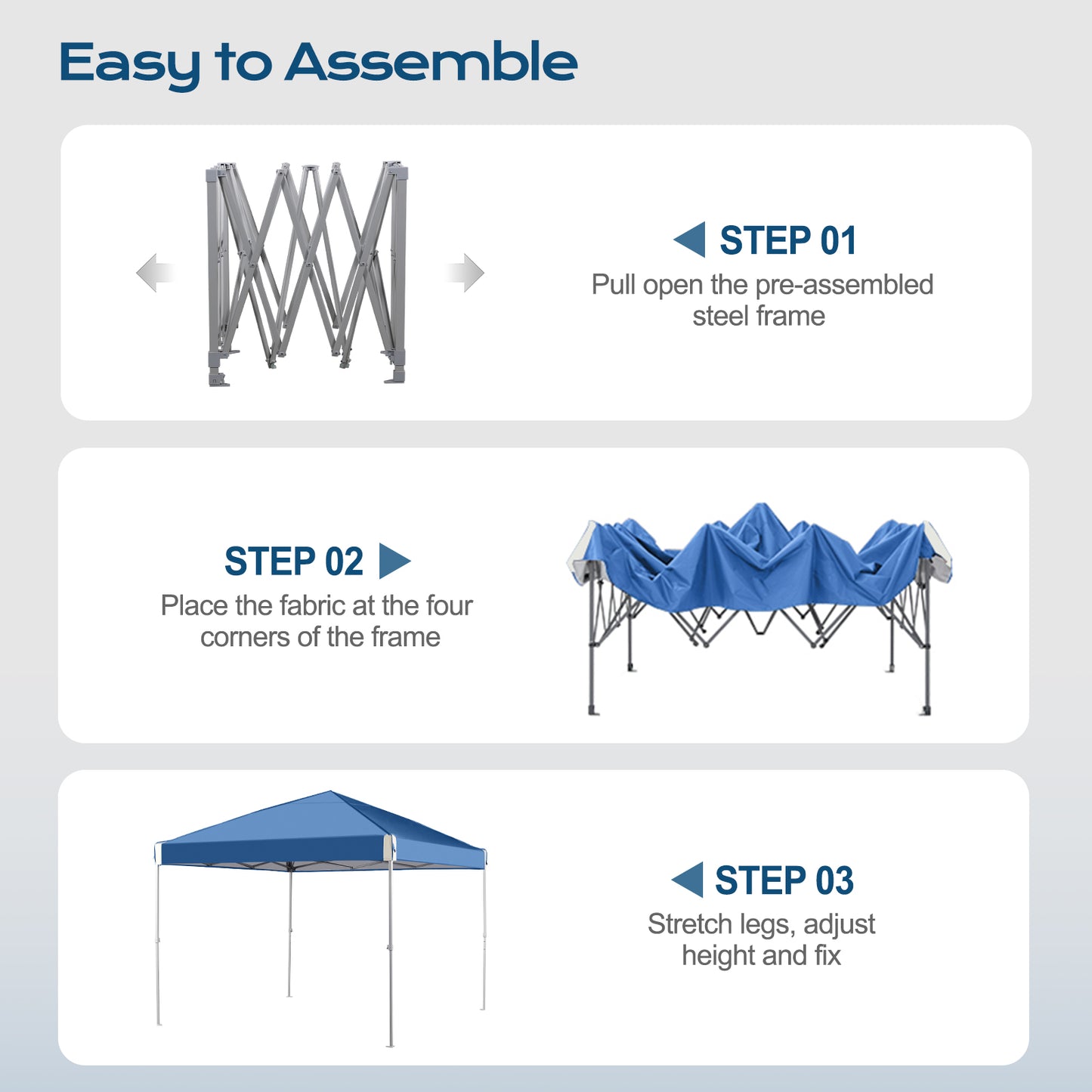 10x10/12x12 ft. Pop Up Canopy Tent with Roller Bag