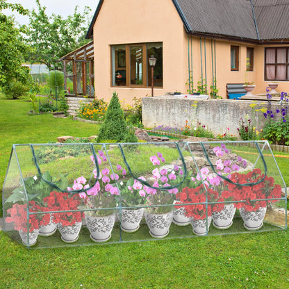 9x3x3 ft. Mini Greenhouse with 3 Zipper Doors, Water Resistant UV Protected