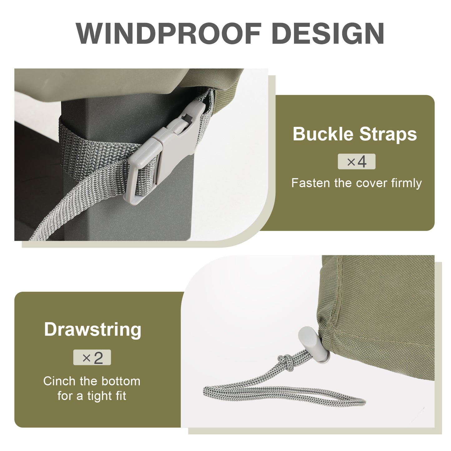 Outdoor Patio Furniture Set Cover, Rectangular