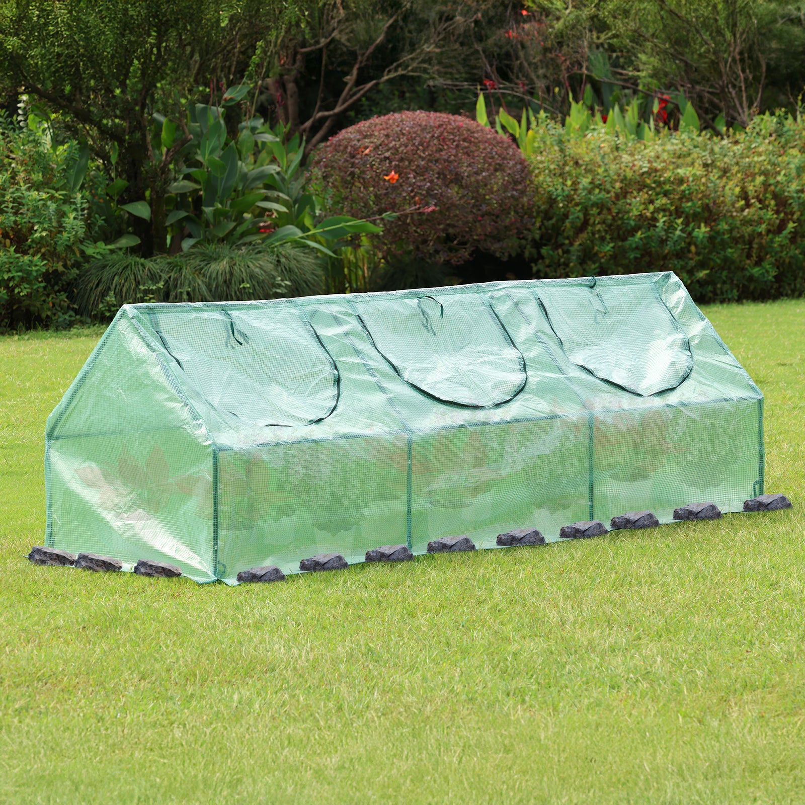 3-in-1 Mini Greenhouse Kit, Small Greenhouse with Triple-Layer Window - Aoodor 