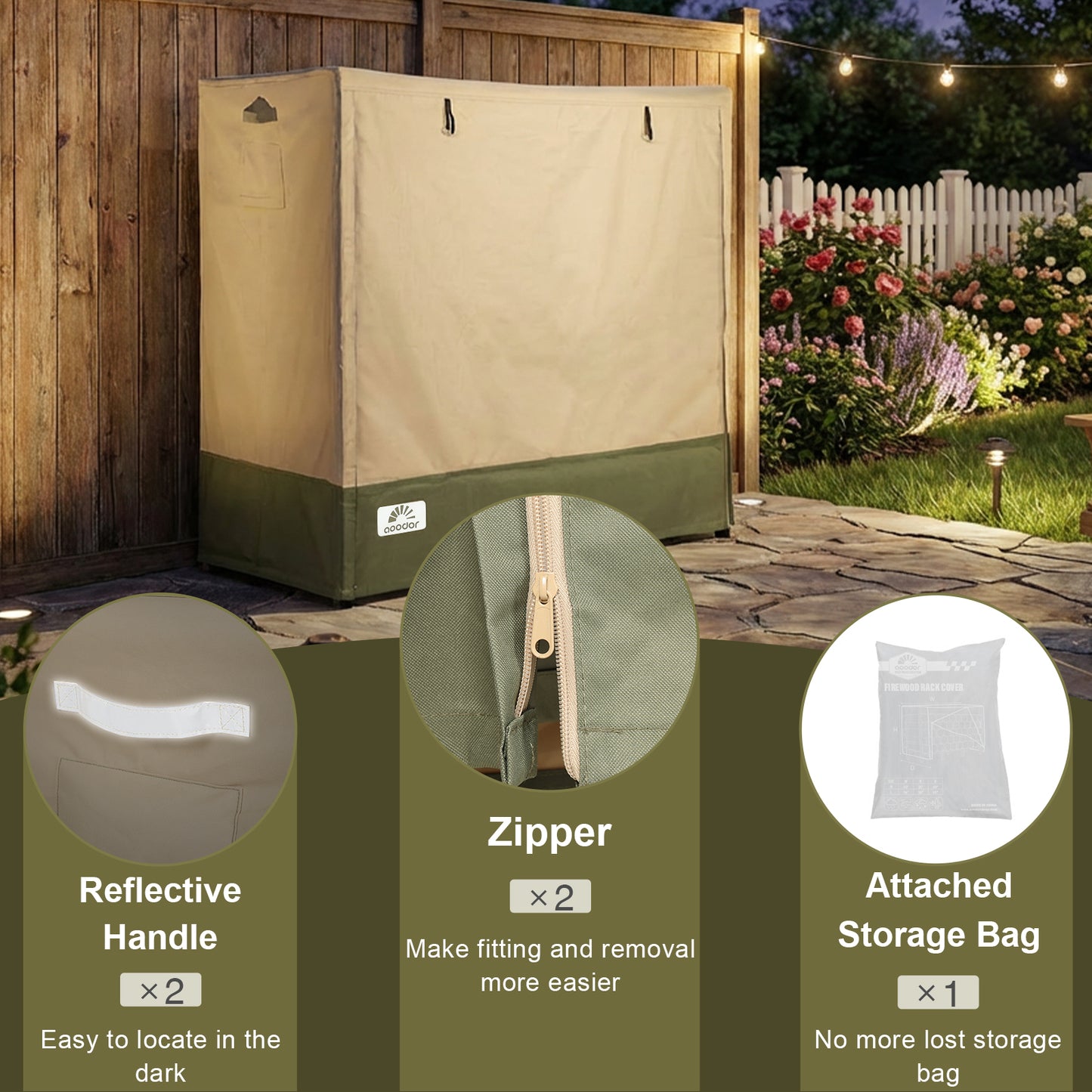 Outdoor Firewood Rack Cover