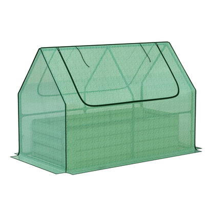 Mini Greenhouse Kit With Raised Garden Metal Beds - Aoodor 