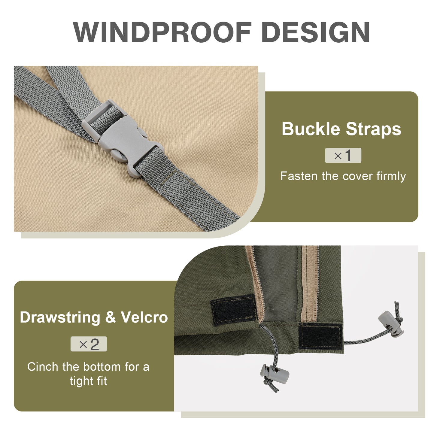 Patio Umbrella Cover for 9-12ft Cantilever Umbrella