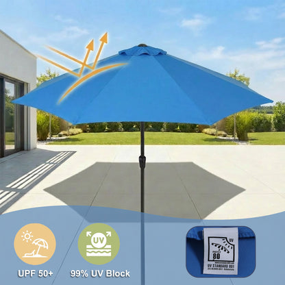 Patio Umbrella Replacement Canopy for 8 Ribs Table Umbrella