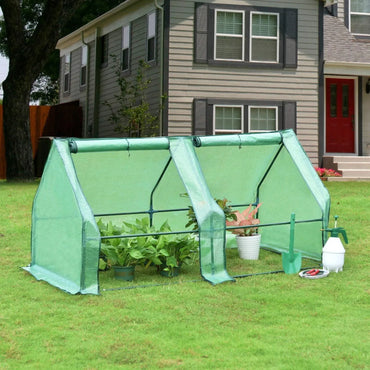 6 ft. x 3 ft. x 3 ft. Mini Greenhouse with 2 Zipper Doors, Water Resistant UV Protected Aoodor
