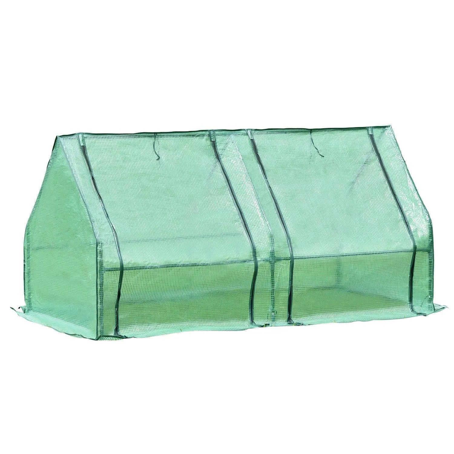 6 ft. x 3 ft. x 3 ft. Mini Greenhouse with 2 Zipper Doors, Water Resistant UV Protected Aoodor