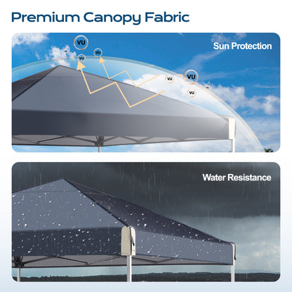 10x10/12x12 ft. Pop Up Canopy Tent with Roller Bag