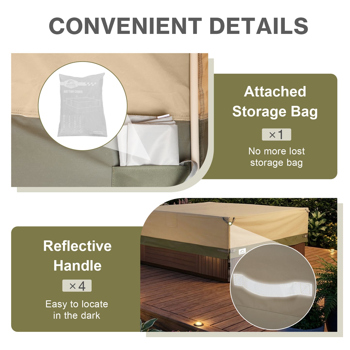 Outdoor Square Hot Tub Cover