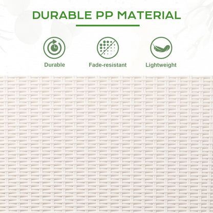 12 inch Outdoor Rattan Pattern Railing Planter Boxes, Set of 4