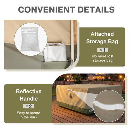 Outdoor Patio Furniture Set Cover, Square