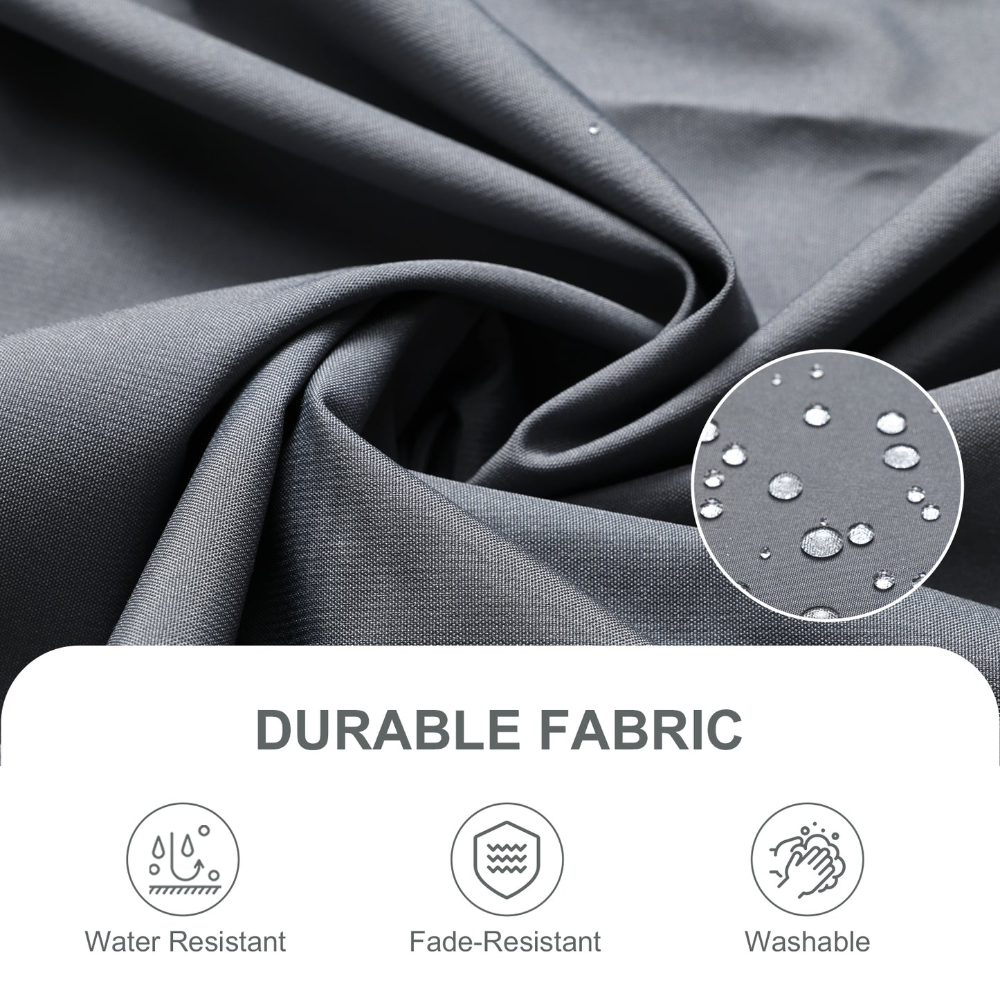 Pergola Replacement Canopy - Retractable Sun Shade Cover with Water-Resistant & UPF 50+ UV Blocking for Outdoor Patio Aoodor 