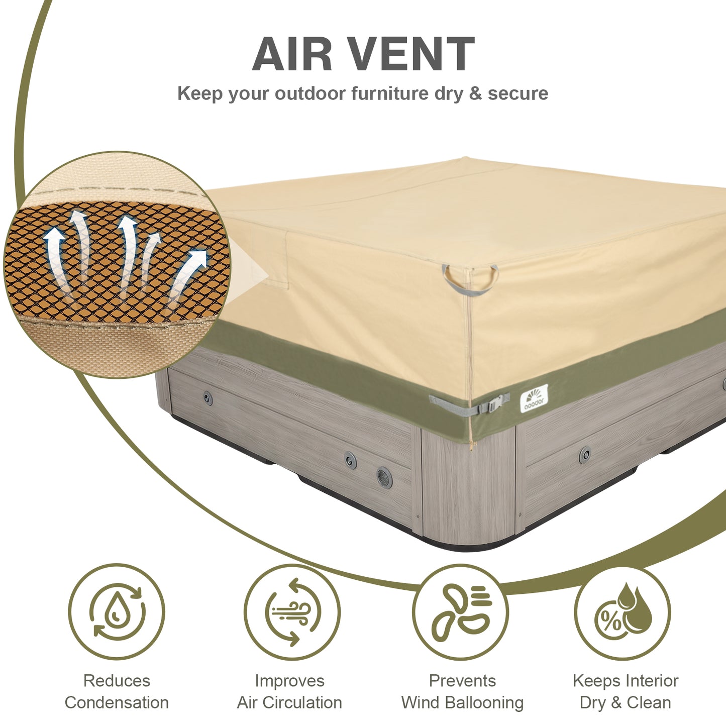 Outdoor Square Hot Tub Cover