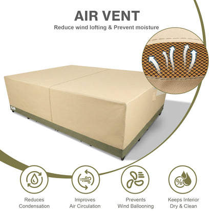 Outdoor Patio Furniture Set Cover, Rectangular