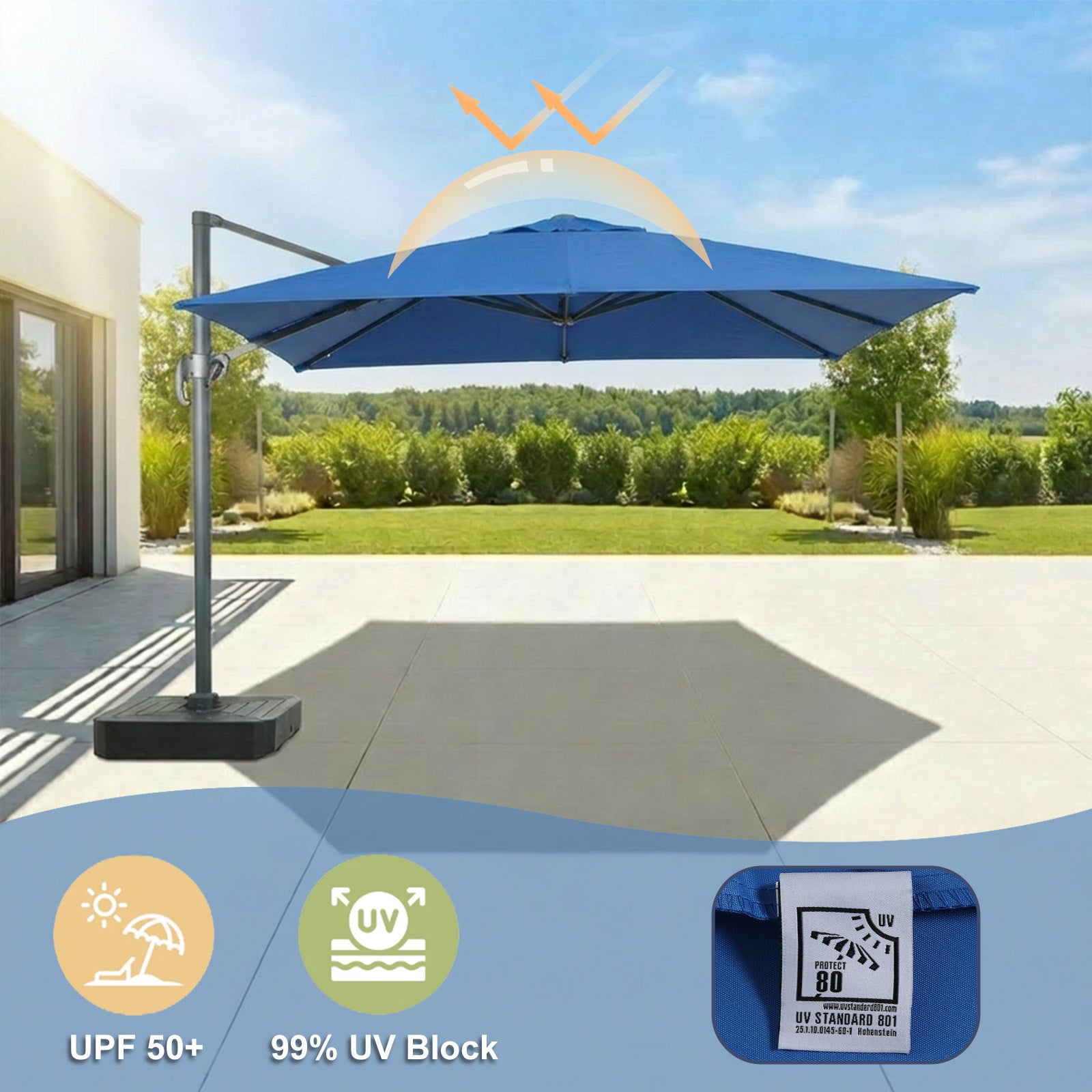 Aoodor Cantilever Umbrella Replacement Canopy Aoodor Cantilever Umbrella Replacement Canopy