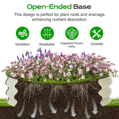 9'' Tall Raised Garden Bed 30'' Round - Outdoor Garden Planter Box Aoodor