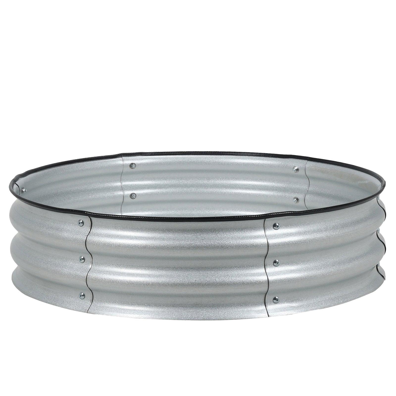 9'' Tall Raised Garden Bed 30'' Round - Outdoor Garden Planter Box Aoodor