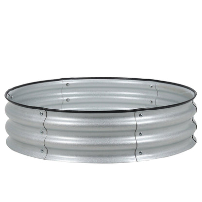 9'' Tall Raised Garden Bed 30'' Round - Outdoor Garden Planter Box Aoodor