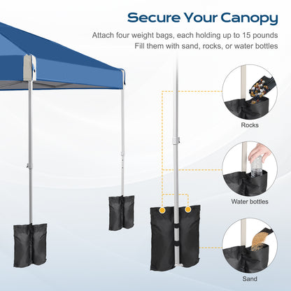 10x10/12x12 ft. Pop Up Canopy Tent with Roller Bag