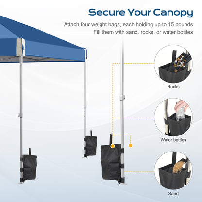 10x10/12x12 ft. Pop Up Canopy Tent with Roller Bag