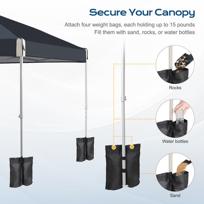 10x10/12x12 ft. Pop Up Canopy Tent with Roller Bag
