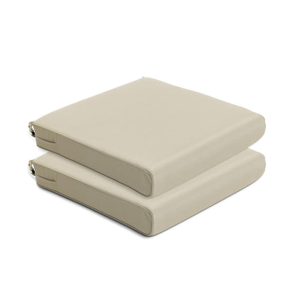 Outdoor Chair Cushion , Removable Cover with Hidden Zipper, Adaptable Secure Ties - Khaki