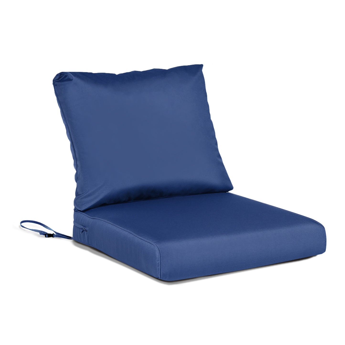 Outdoor Chair Cushions, Patio Deep Seat Cushions with Handle & Adjustable Straps - Navy Blue Aoodor 