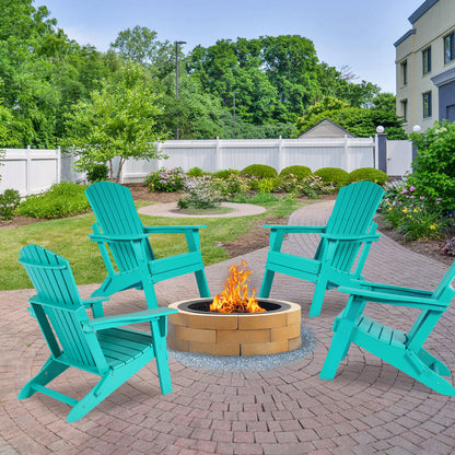 Aoodor Folding Adirondack Chair Lake Blue