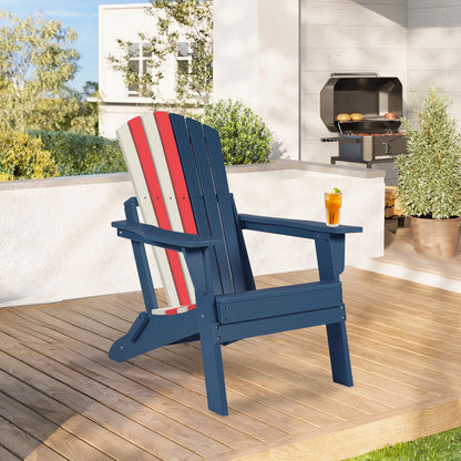 Aoodor Folding Adirondack Chair Nation Flag
