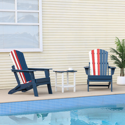 Aoodor Folding Adirondack Chair Nation Flag
