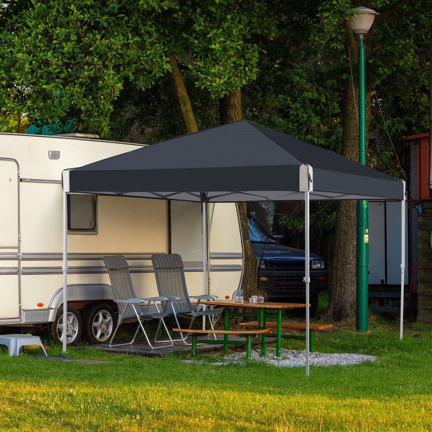 10x10/12x12 ft. Pop Up Canopy Tent with Roller Bag - Aoodor 