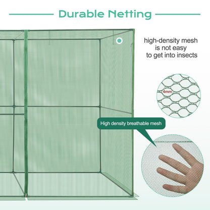 Crop Cage Plant Protection Netting Tent with Zipper for Vegetables Fruits and Plant Greenhouse Aoodor LLC