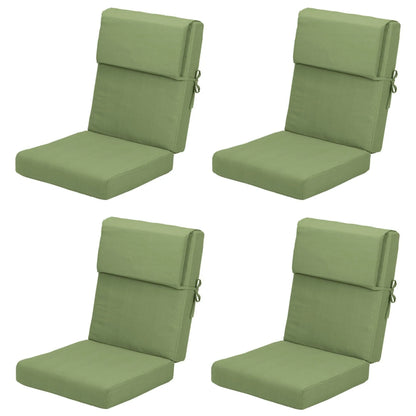 High Back Chair Cushions Set of 4, UV-Protected & Water-Resistant, 45 x 22 x 4 Inches Aoodor