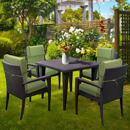High Back Chair Cushions Set of 4, UV-Protected & Water-Resistant, 45 x 22 x 4 Inches Aoodor
